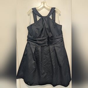 David's Bridal Strapless Black Dress